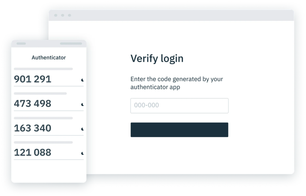Authenticator app time-based passcodes