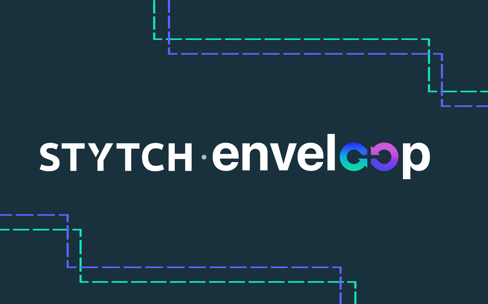 The two logos for Stytch and Enveloop, side by side