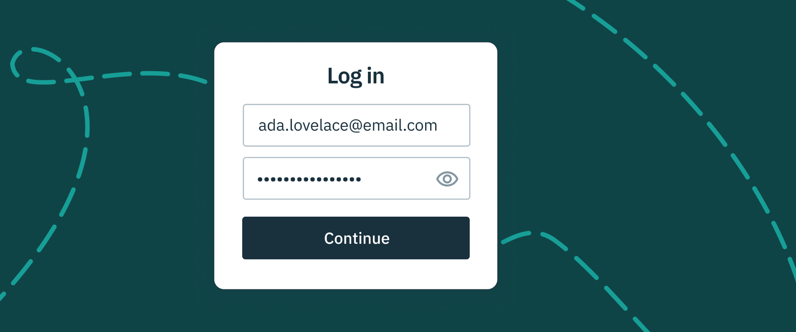 A login window that doesn't give any information away about the username being in the database.