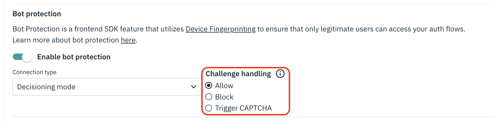 DFP Decisioning mode