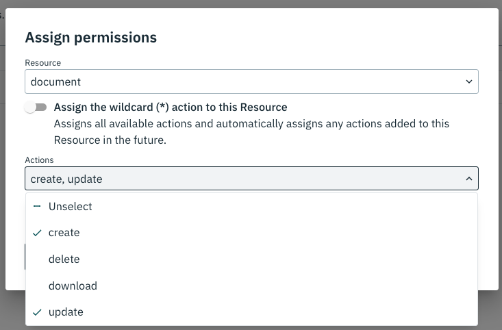 RBAC Grant Subset of Permissions